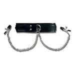 Collar and nipple clamps Sportsheets SS445-20 Black/Silver